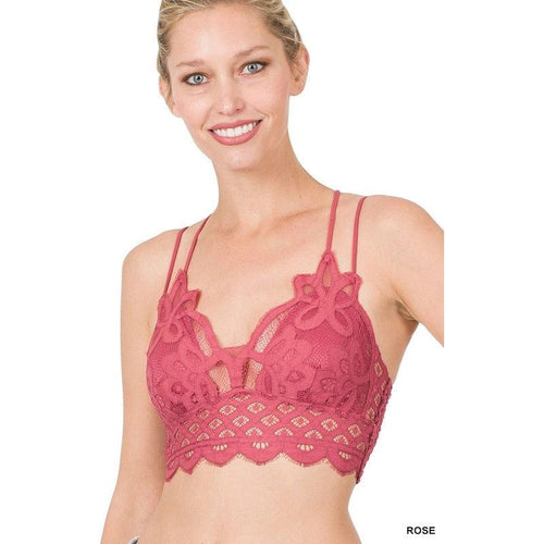 Magenta Lace Bralette