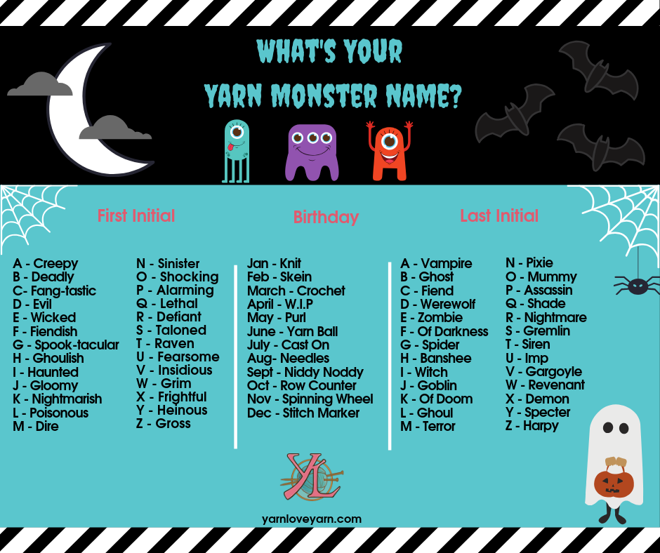 It S Baaaaaaaaack Yarn Monster Name Generator Yarn Love