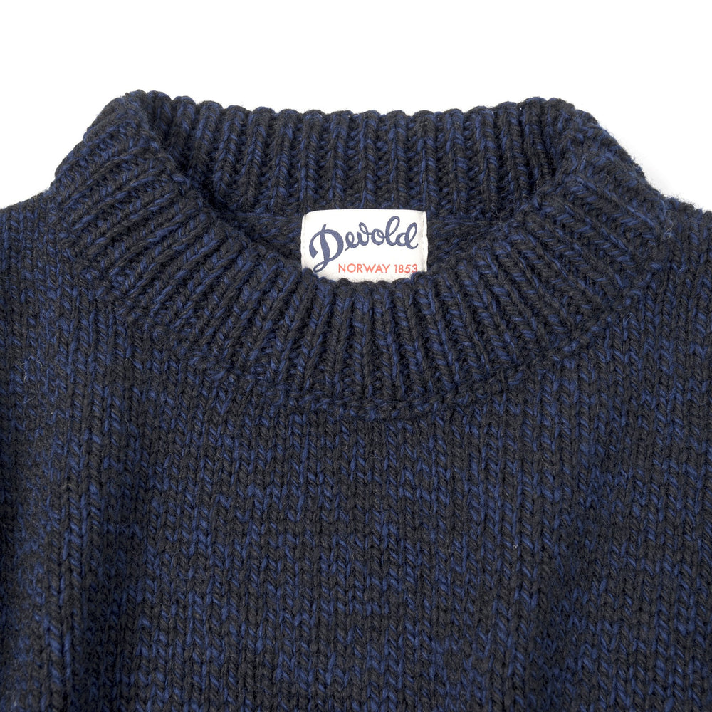 Nansen Crew Neck, Navy Melange - Devold of Norway