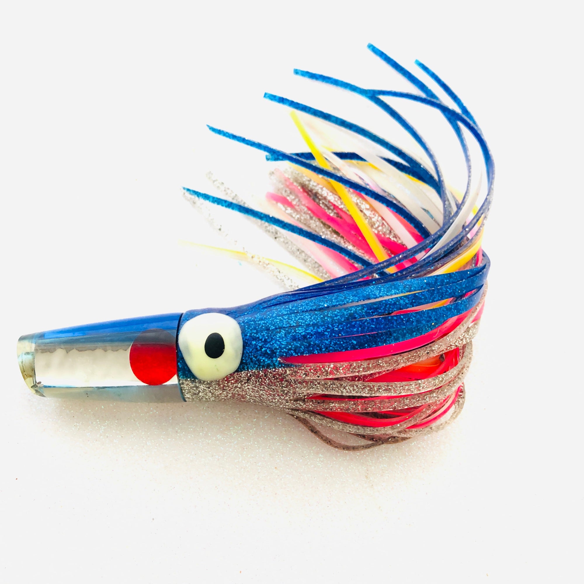 Maker Unknown- 12 inch Blue- Funky 12 Trolling Lure - Skirted