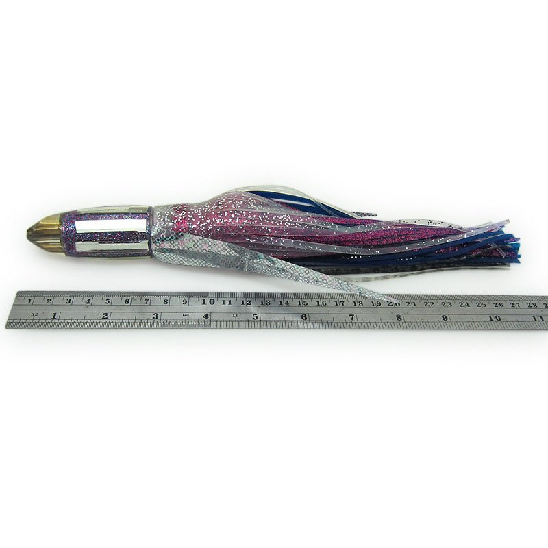 Maker Unknown- 12 inch- All Used Lures- Blue- Heavy Mirrored 12