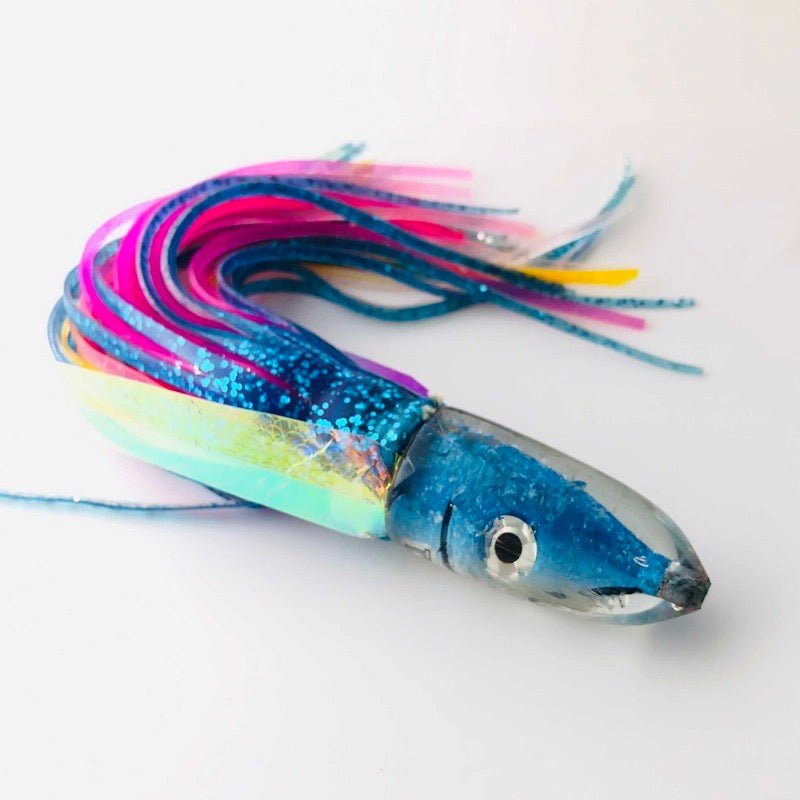 Tsutomu Lures Ahi Bullet - 9 inch Flashabou -Excellent Abused Condition  Tsutomu Lures Saltwater Tackle - BGLH