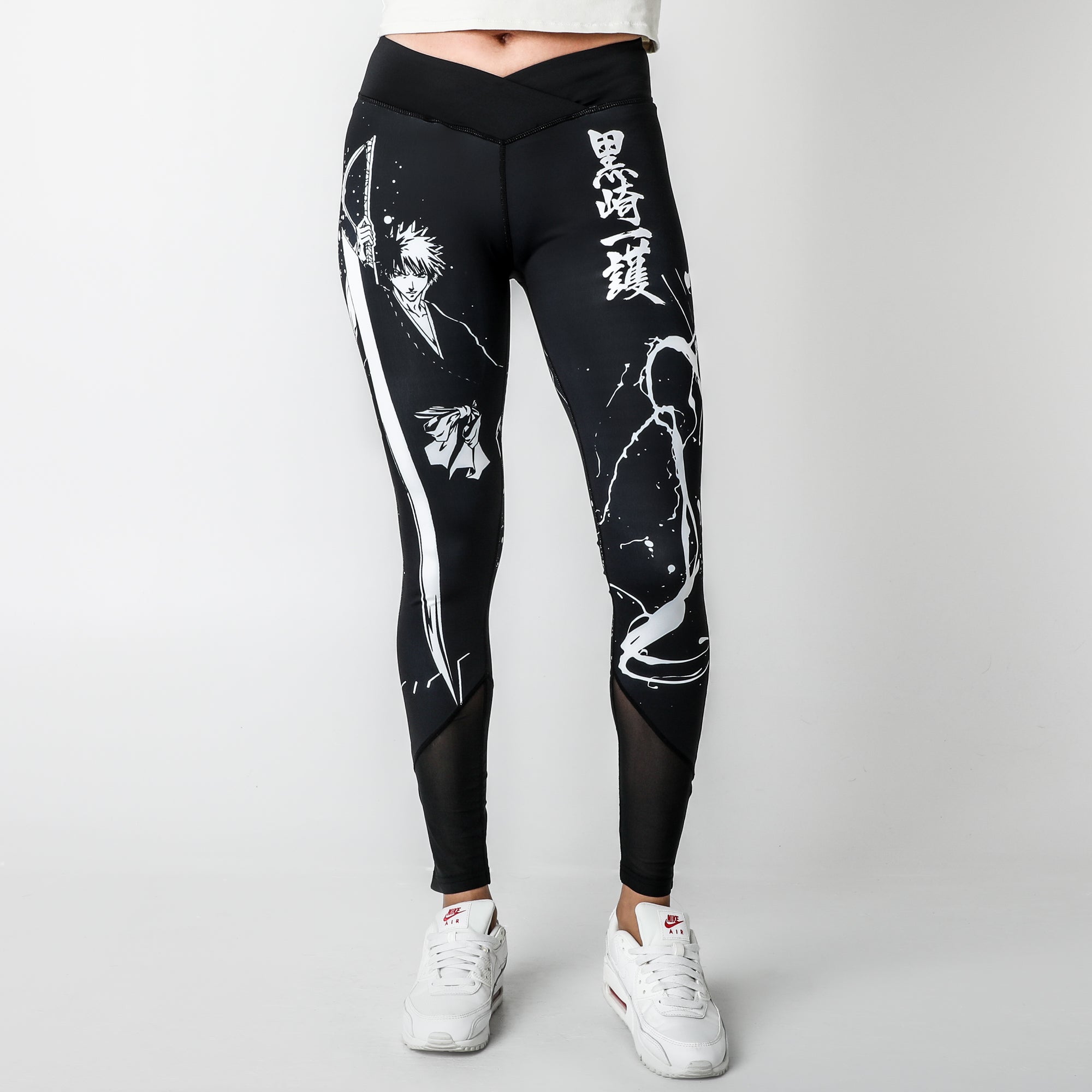 Cute Japanese Schoolgirl grease gun Leggings for Sale by adamnuggett