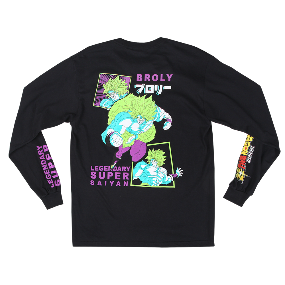 Dragon Ball Super Broly Black Longsleeve Tee Dragon Ball Super Atsuko 4547