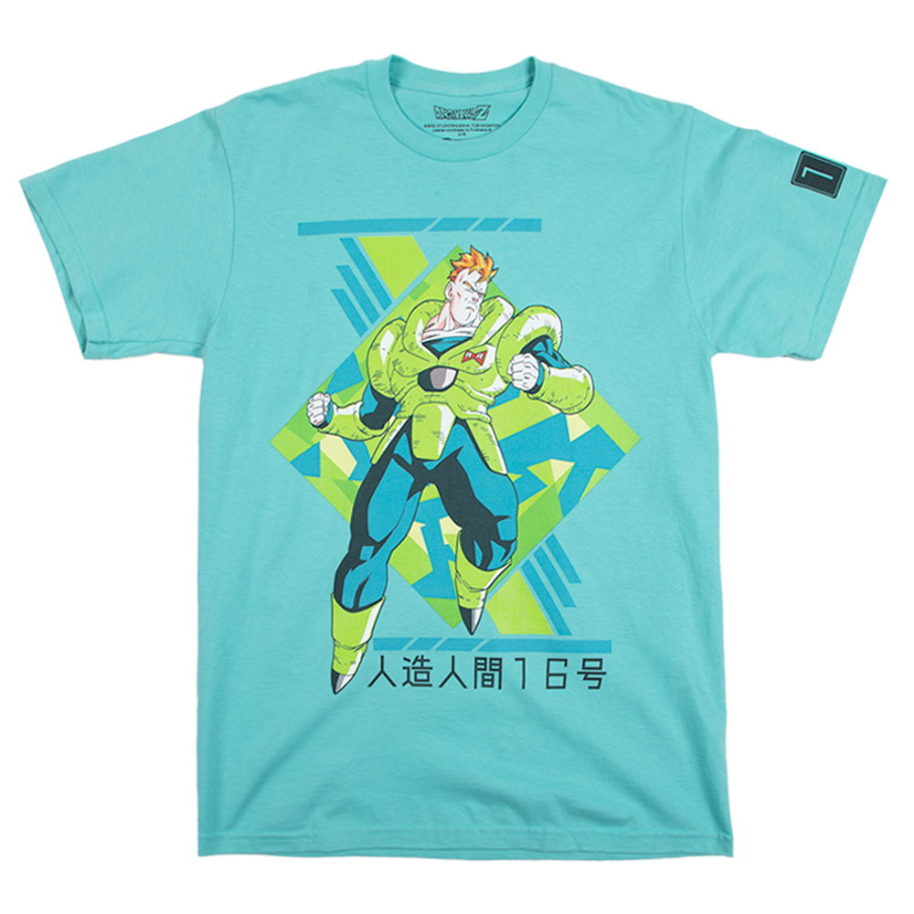 Android 16 Mint Tee - Anime Style Streetwear