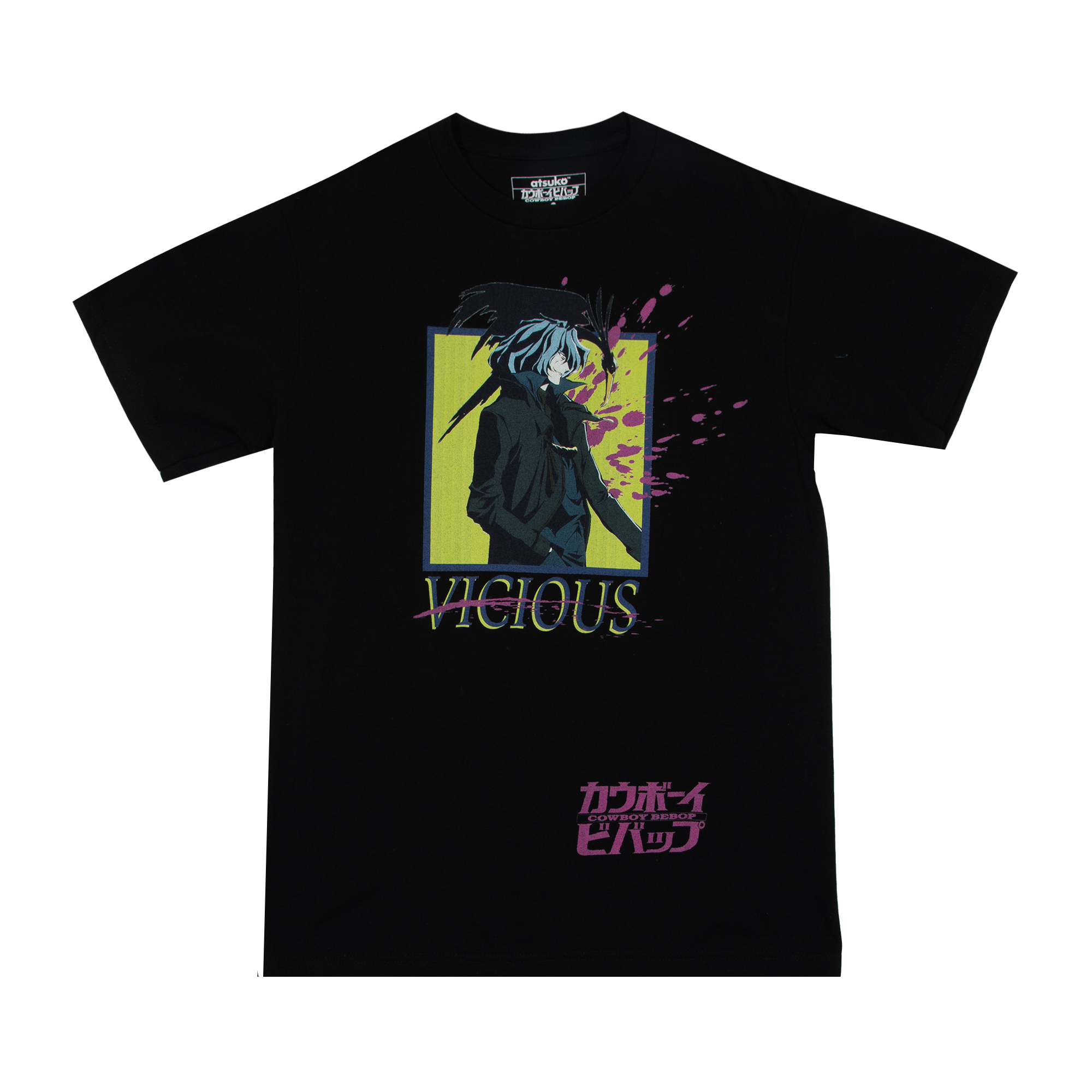 Venomous Snake Vicious Black Tee - Anime Style Streetwear