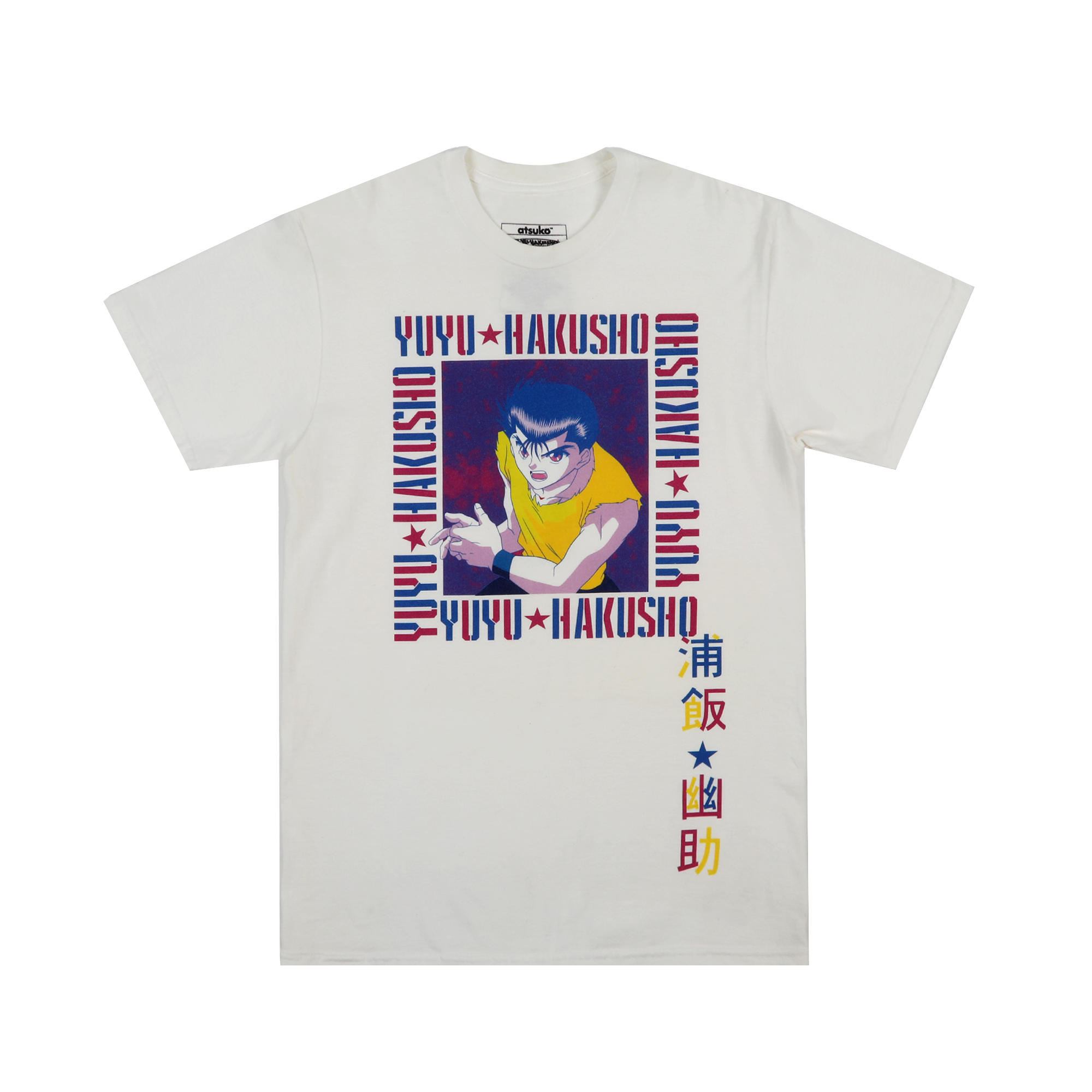 Urameshi White Tee - Anime Style Streetwear