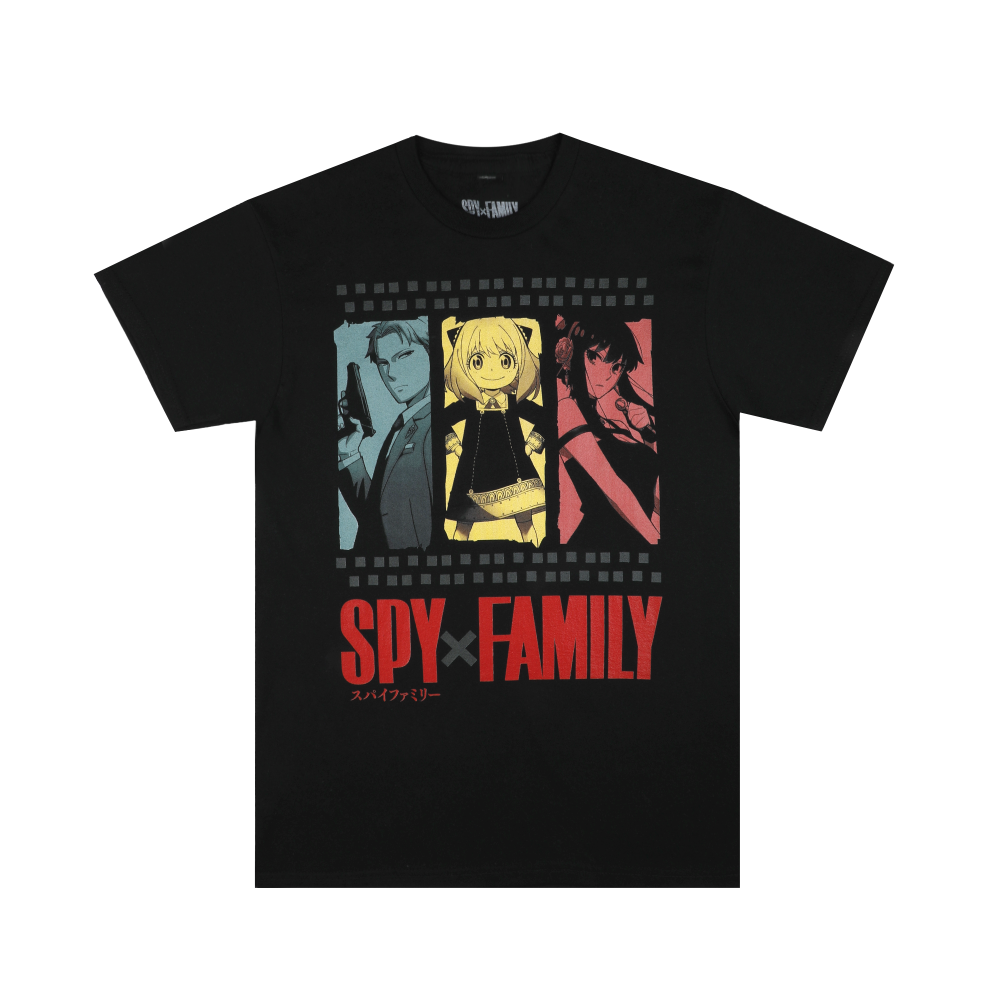 Spy X Family Black Tee - Anime Style Streetwear