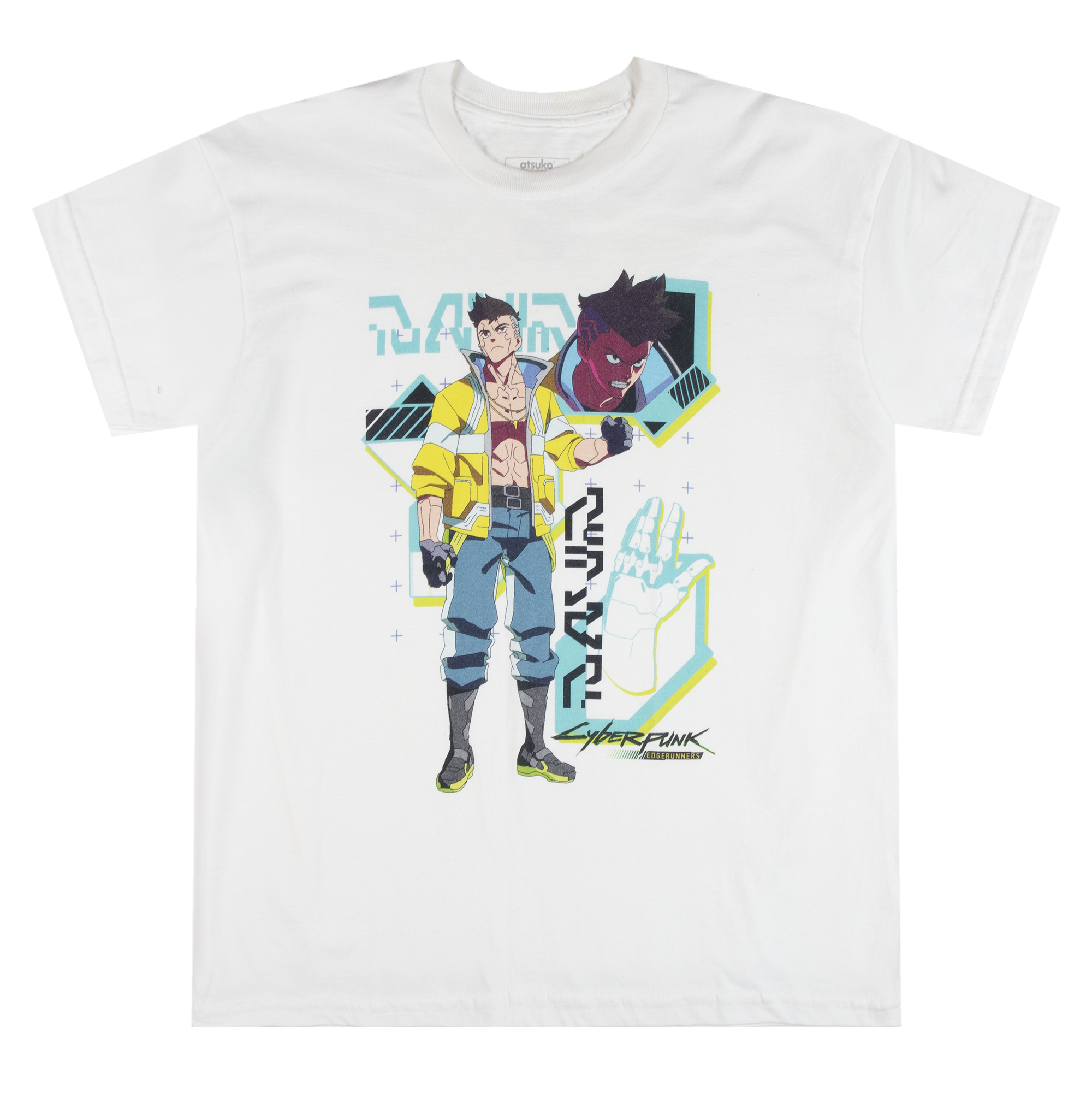 David Posing White Tee - Anime Style Streetwear