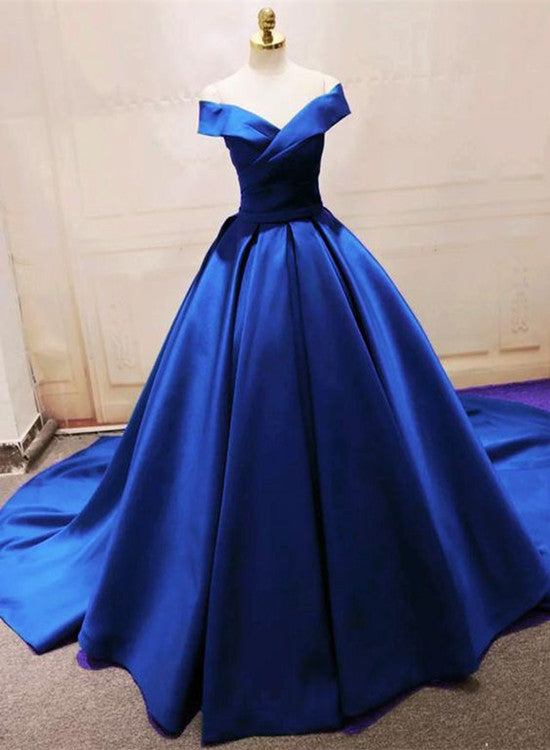 Beautiful Royal Blue Party Dress, Prom Dress , Long Formal Gowns ...