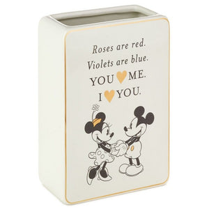 Disney Mickey and Minnie Love Ceramic Flower Vase