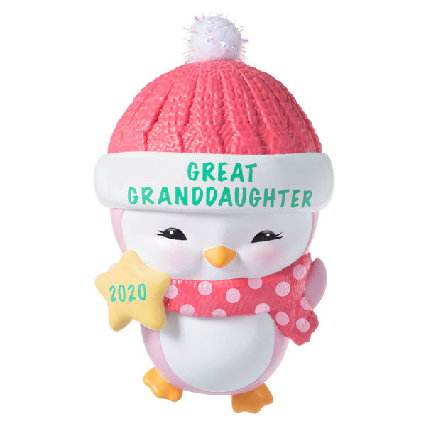 Hallmark GreatGranddaughter Penguin 2020 Ornament Steve's Hallmark