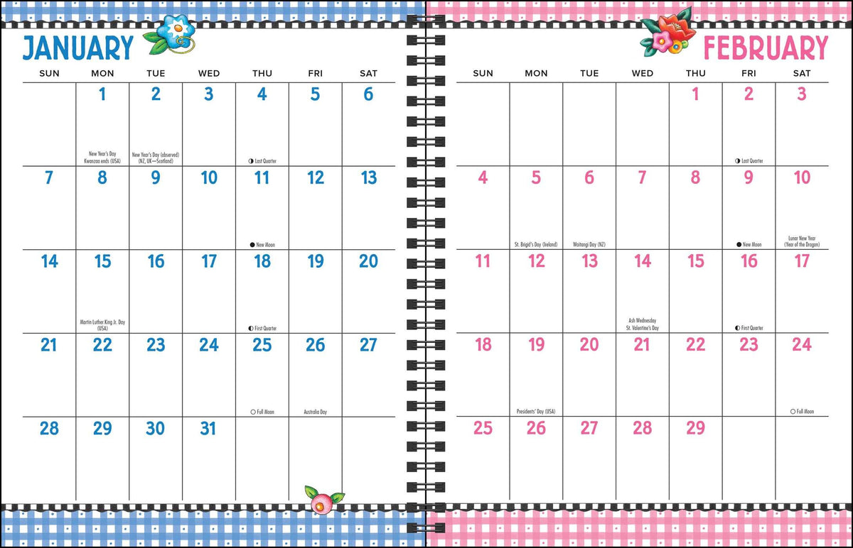 Mary Engelbreit's 12Month 2024 Monthly/Weekly Planner Calendar Steve