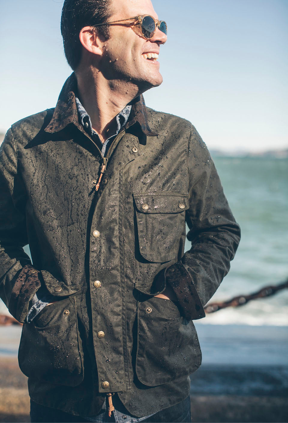 taylor stitch waxed rover jacket