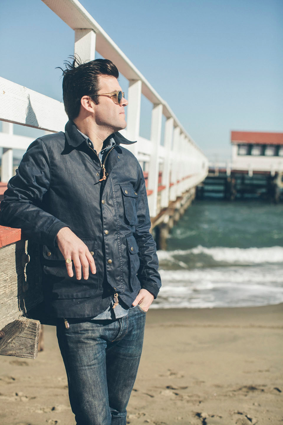 taylor stitch waxed rover jacket