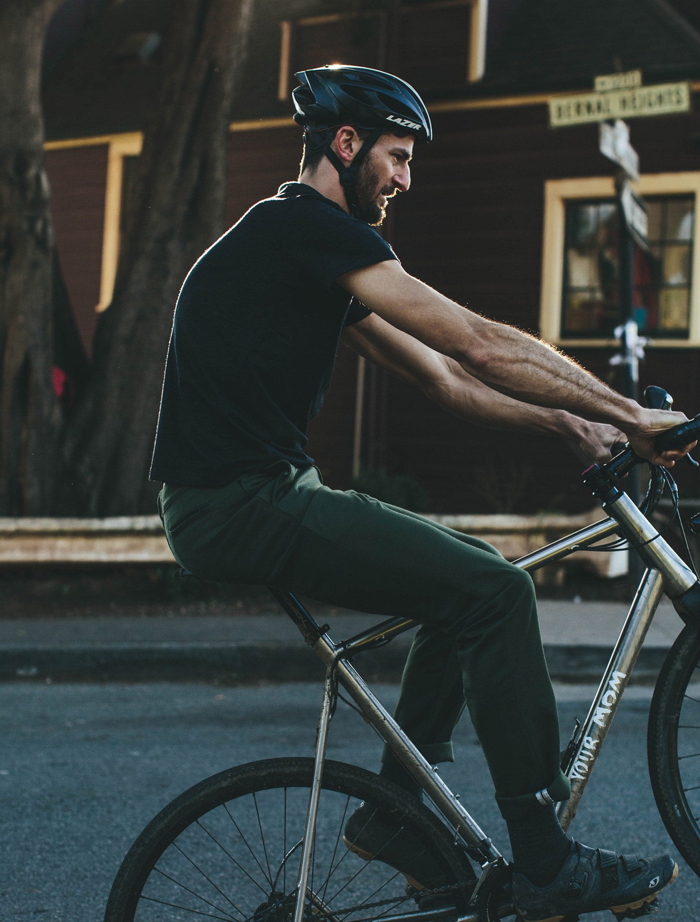 Jimmy's back! And this time he's doing a wheelie on his bicycle, wearing CIVIC.