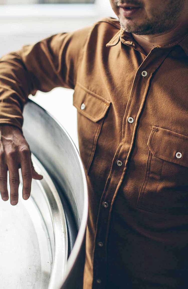 The Chore Shirt in Camel