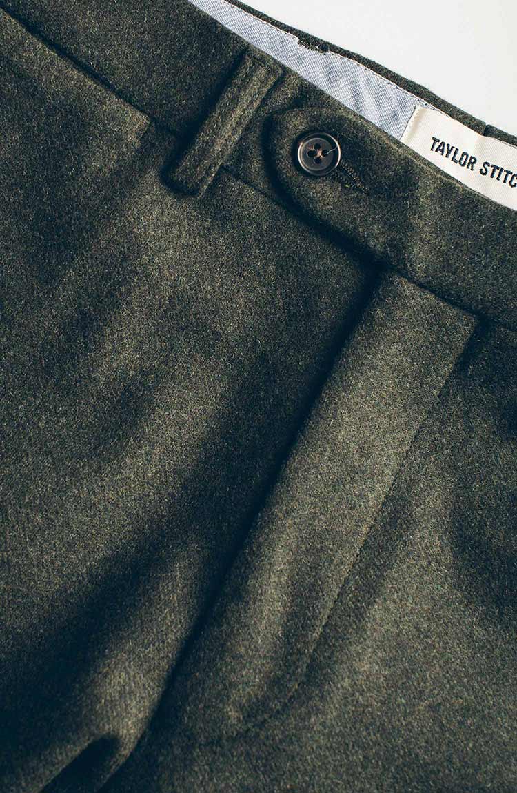 The Telegraph Trouser in Olive Wool