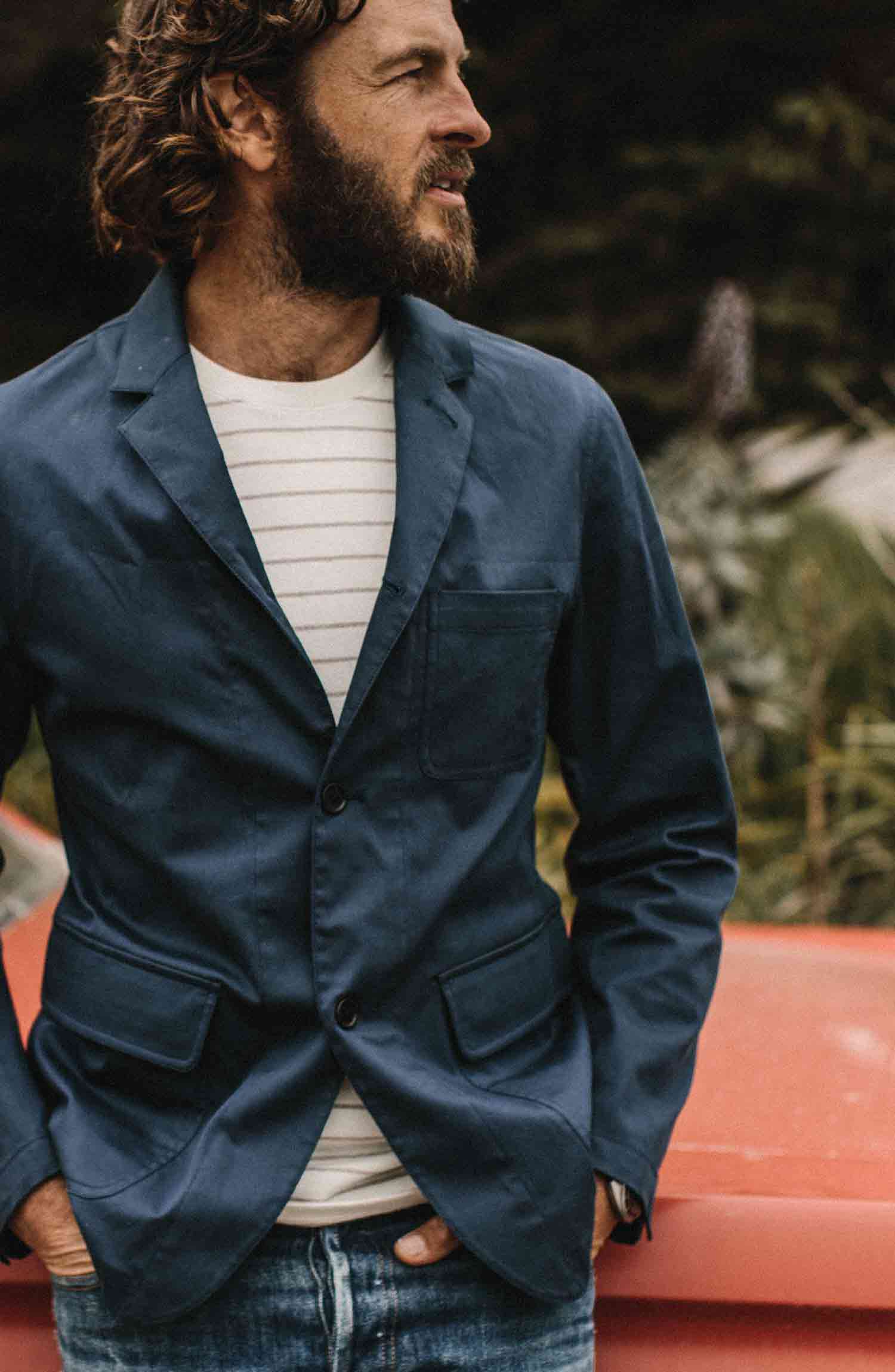 The Gibson Jacket in Light Navy - Classic Men’s Clothing