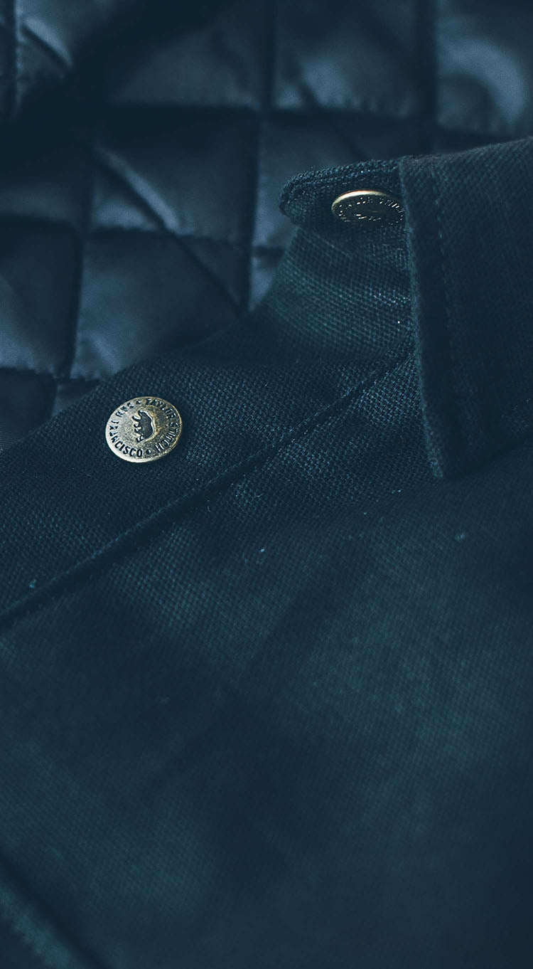The Task Jacket in Black Canvas