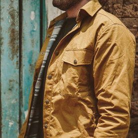 The Chore Jacket in Mustard Dry Wax Canvas | Taylor Stitch…