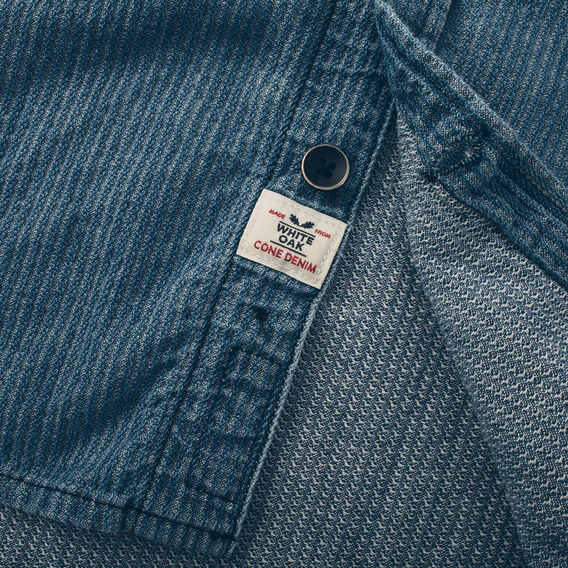 The Utility Shirt in Cone Mills Corded Indigo