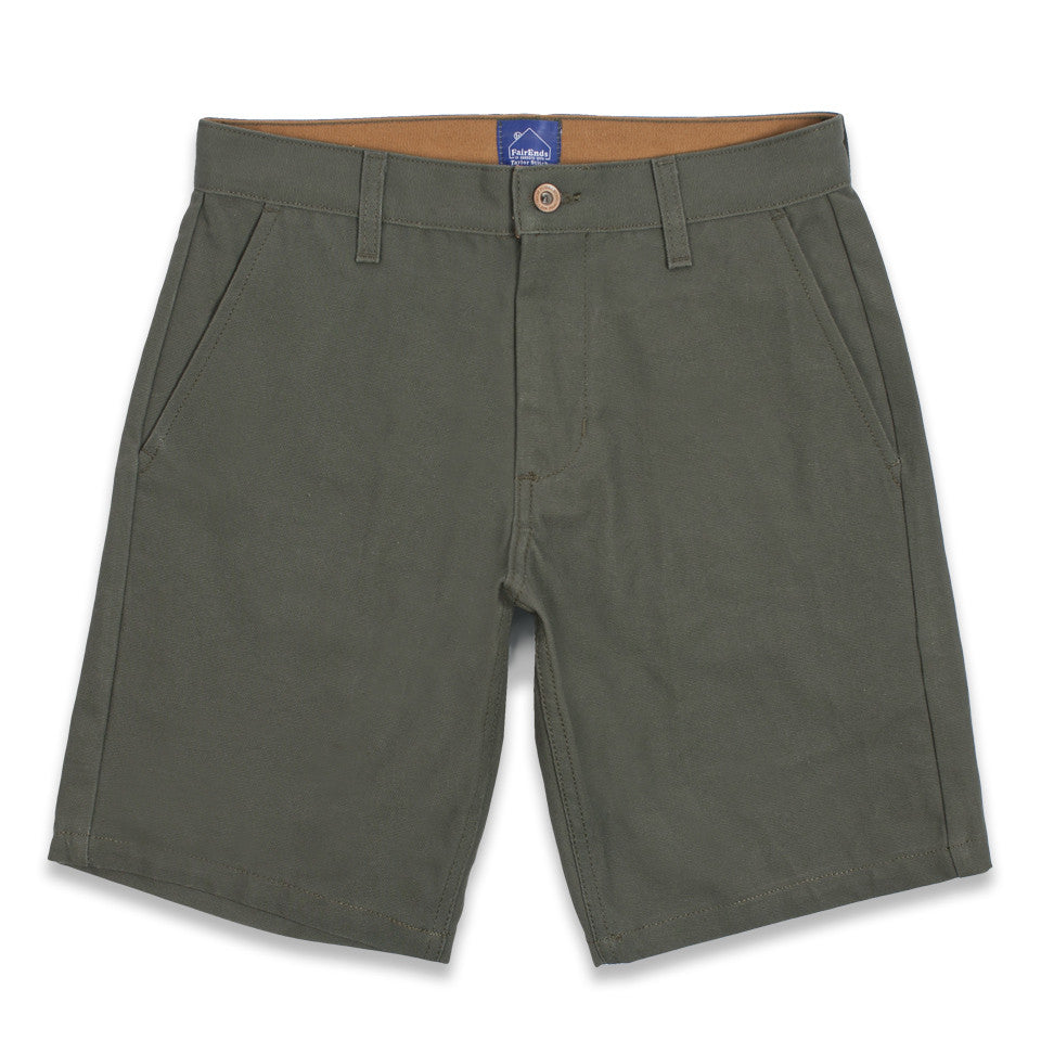 The Camp Short in Moss Duck Canvas - Classic Men’s Clothing…