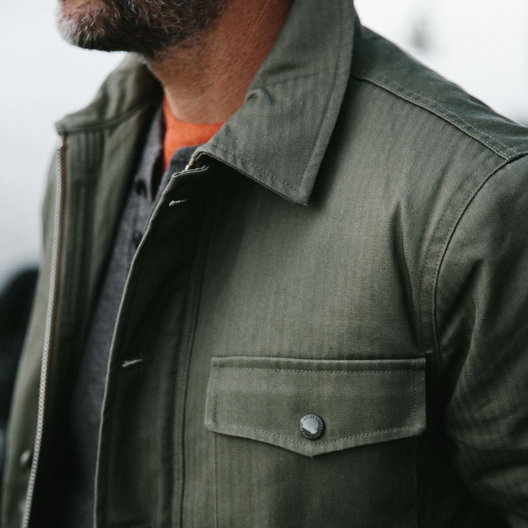 The Lined Watts Jacket in Olive - Classic Men’s Clothing
