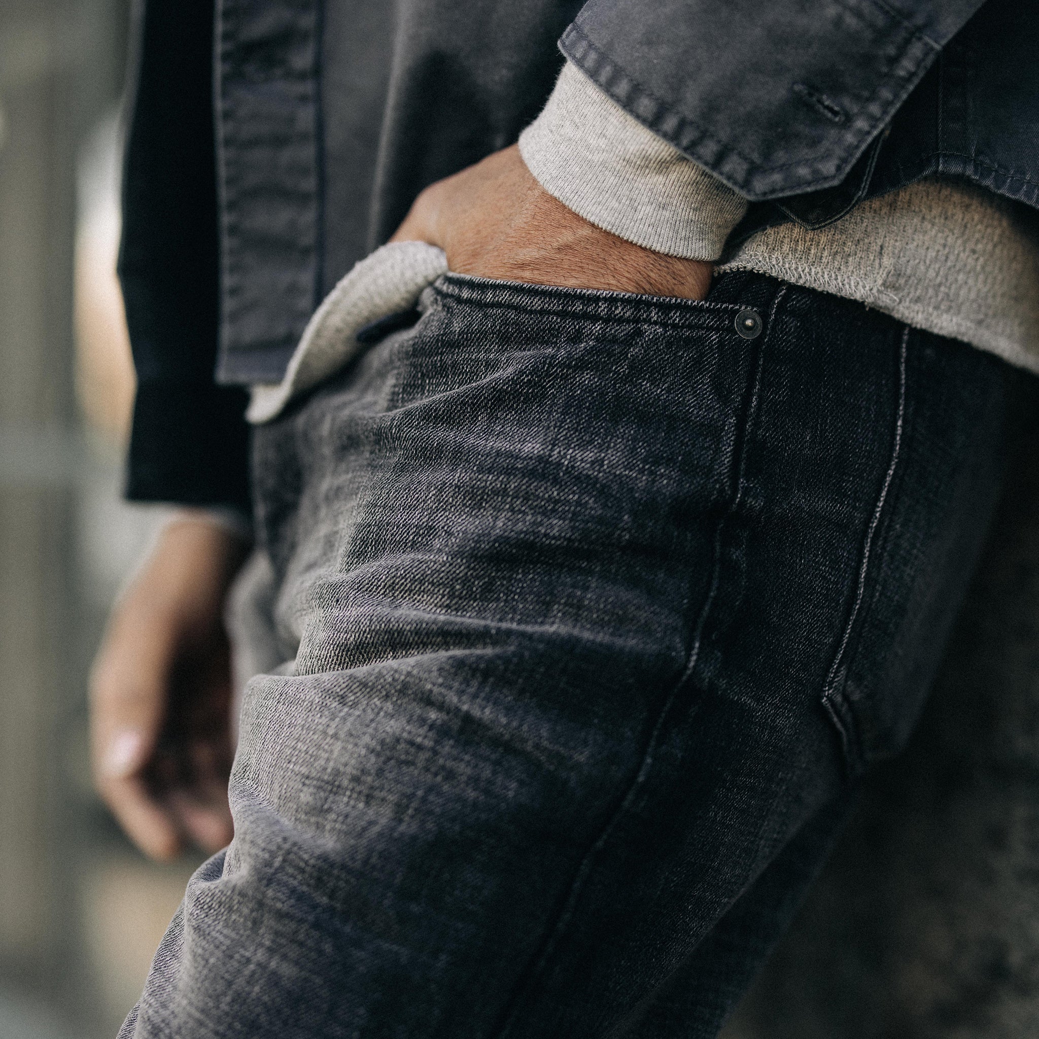 The Slim Jean in Black 3-Month Wash Selvage | Taylor Stitch