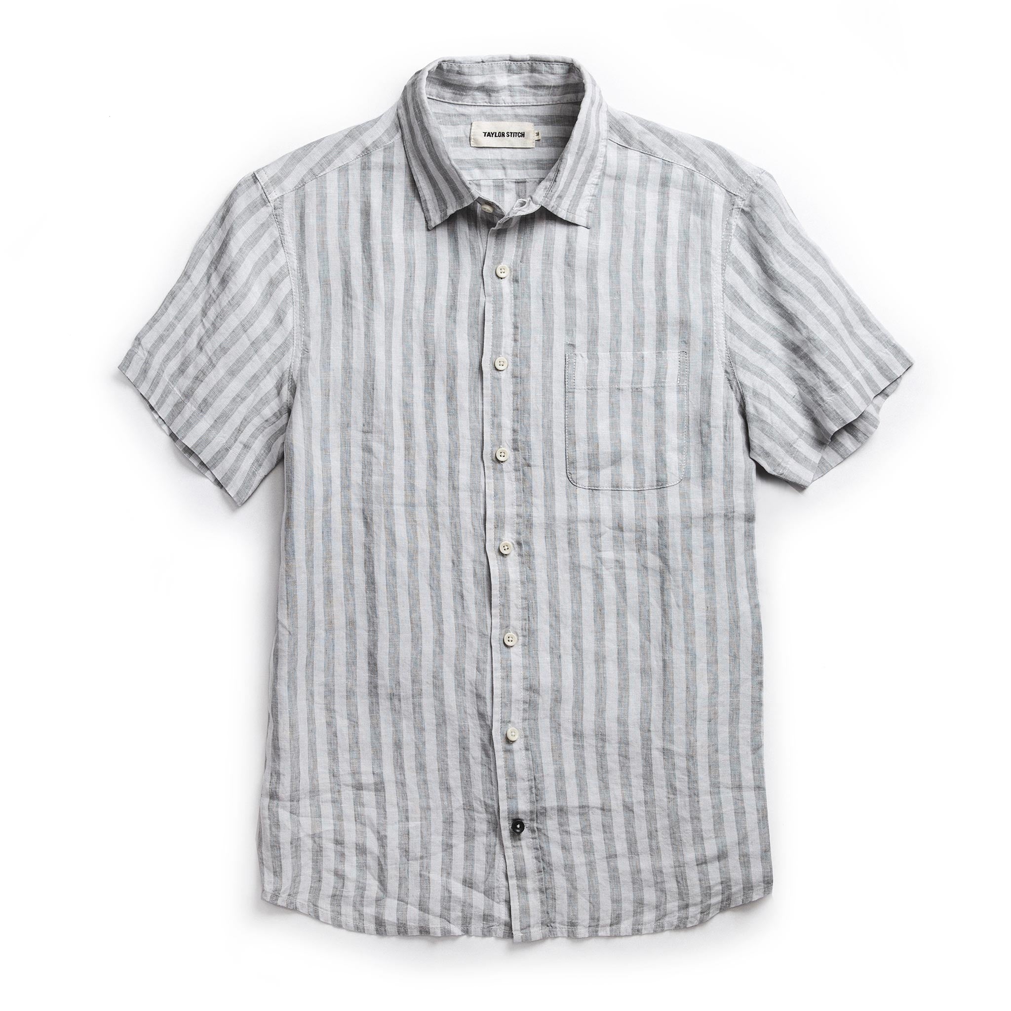 The Short Sleeve California in Grey Stripe | Men's Shir…