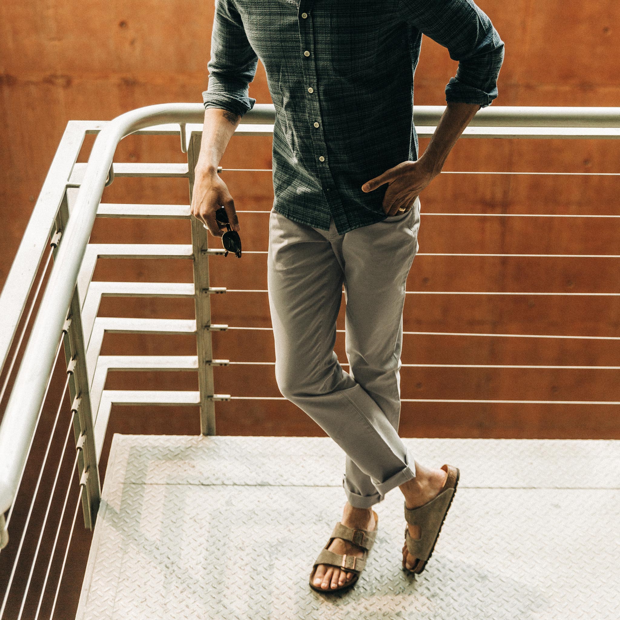 The Slim All Day Pant in Aluminum Bedford Cord | TS