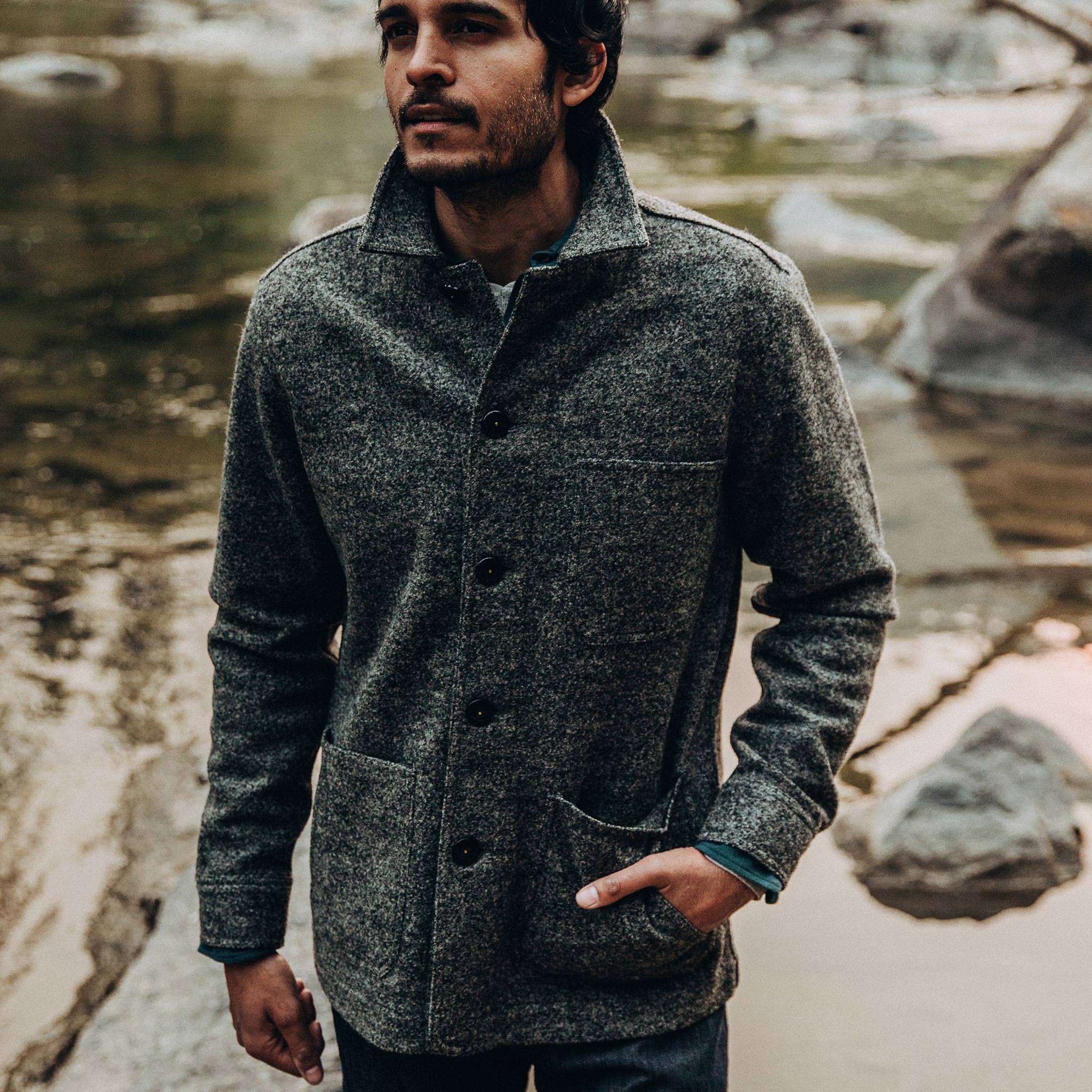 The Ojai Jacket in Charcoal Wool - Classic Men’s Clothing