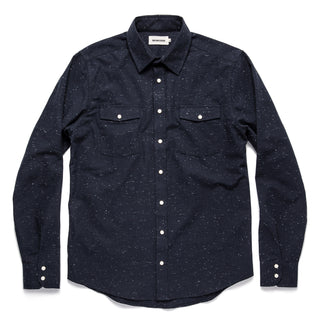 The Glacier Shirt in Navy Nep Twill | Taylor Stitch…