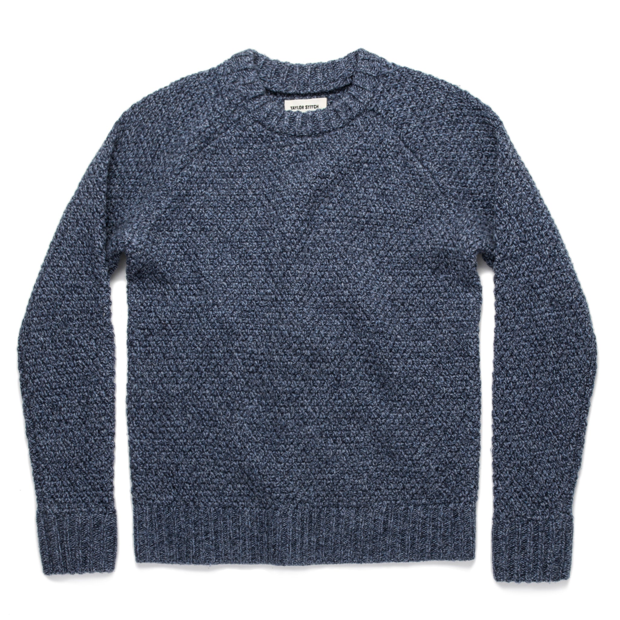 The Fisherman Sweater in Navy Melange | Taylor Stitch…