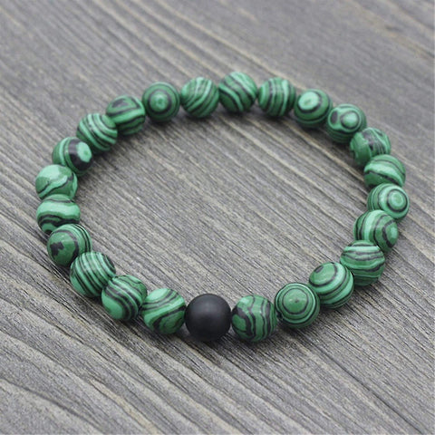 Bracelet Malachite: Accessoire Mode pour Femmes