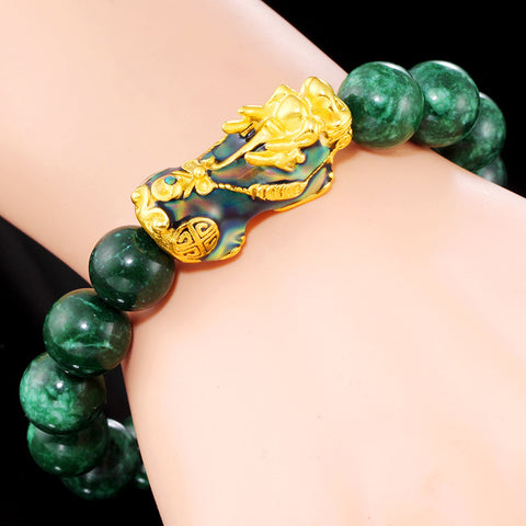 Gold/Black Obsidian Feng Shui Bracelet