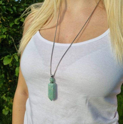 Enhance your style with a natural stone necklace