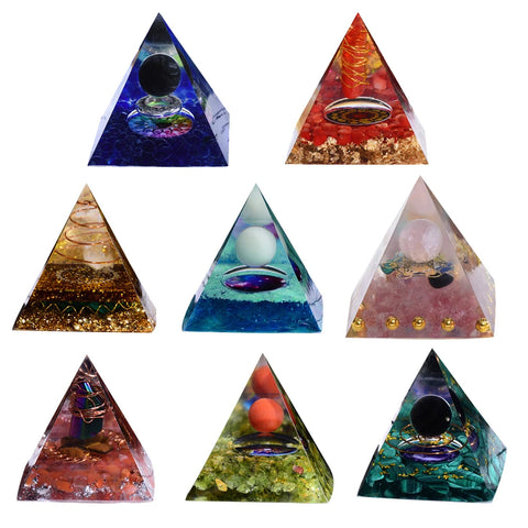 Orgonite Pyramide - 3 pouvoirs de protection - Plaisir du Yoga