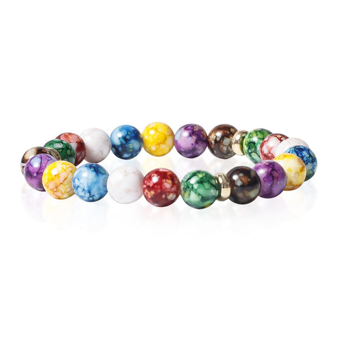 Pulsera Reiki en piedras volcánicas para armonizar los 7 chakras