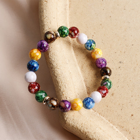 Pulsera Reiki en piedras volcánicas para armonizar los 7 chakras