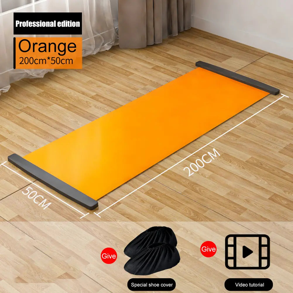 Slippery yoga mat for skating 140/180/200cm