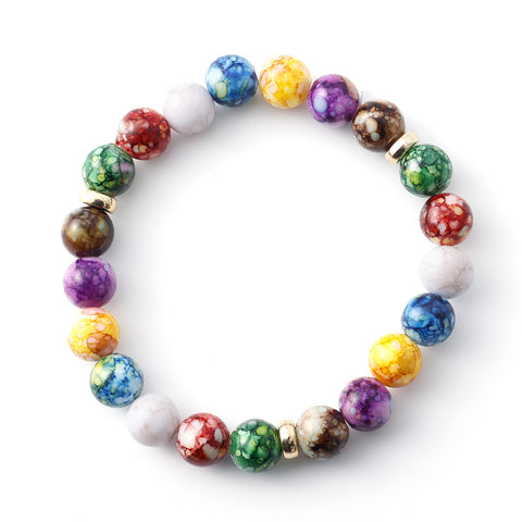 Pulsera Reiki en piedras volcánicas para armonizar los 7 chakras