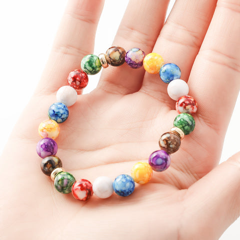 Pulsera Reiki en piedras volcánicas para armonizar los 7 chakras