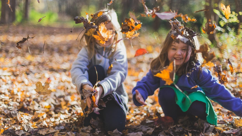 How To Help Your Child Make Friends and Keep Them children and leaves