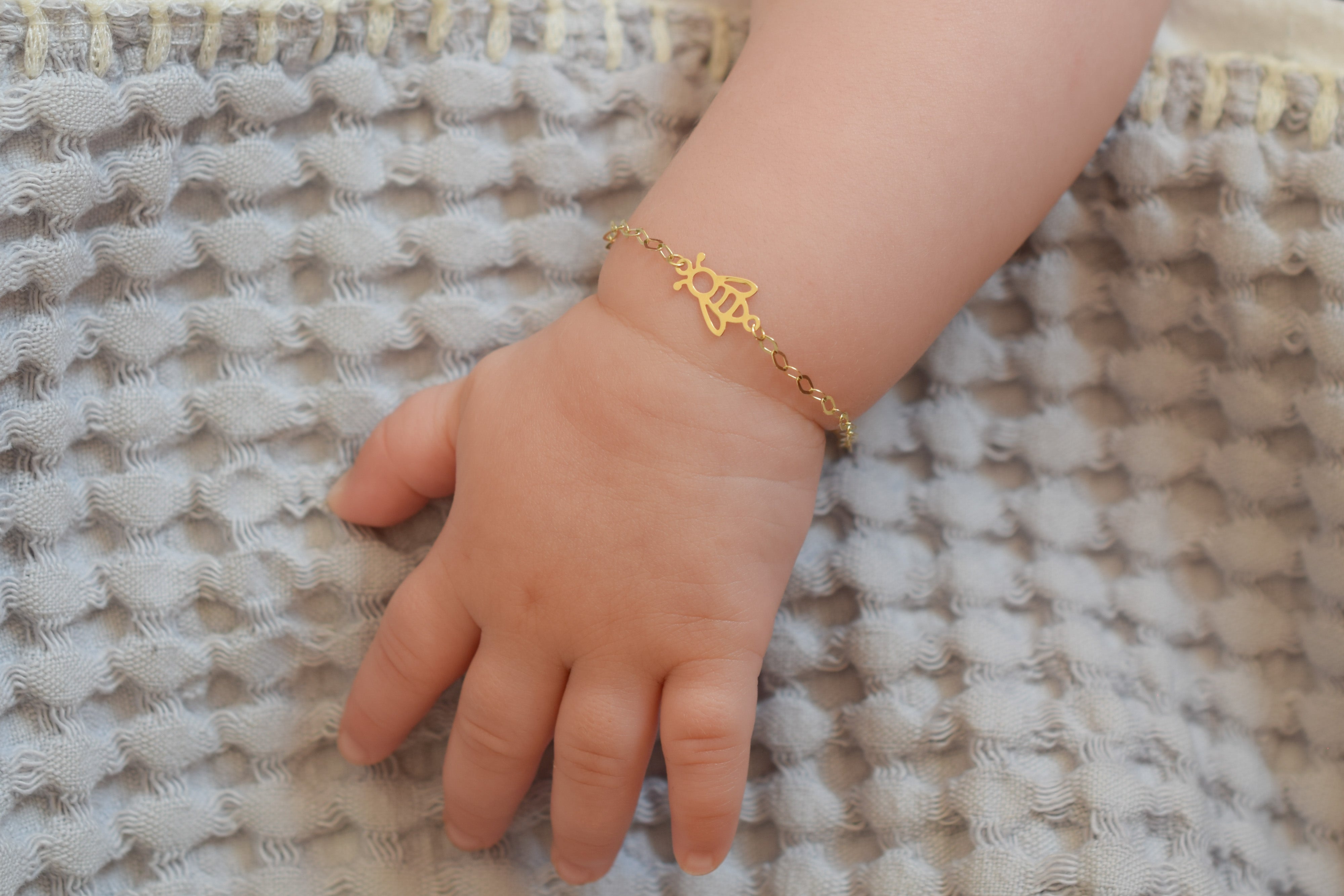 omvatten Chaise longue Symptomen BeMy Gold 14k Bijtje Baby/Kinder Armband – BeMy Jewels