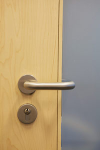 Classroom door handle