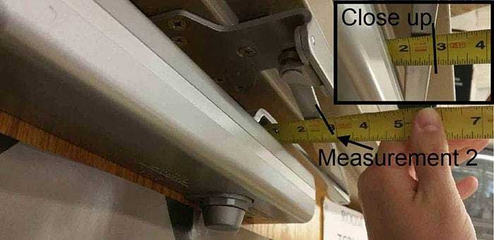 Measuring Door Closer Arm