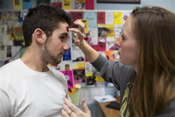 Before a school shooting simulation