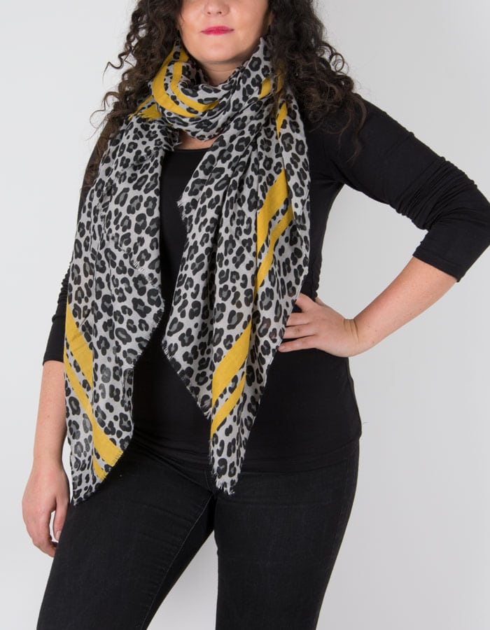 an image showing an animal print scarf