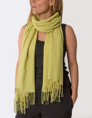 an image showing a lime green pashmina